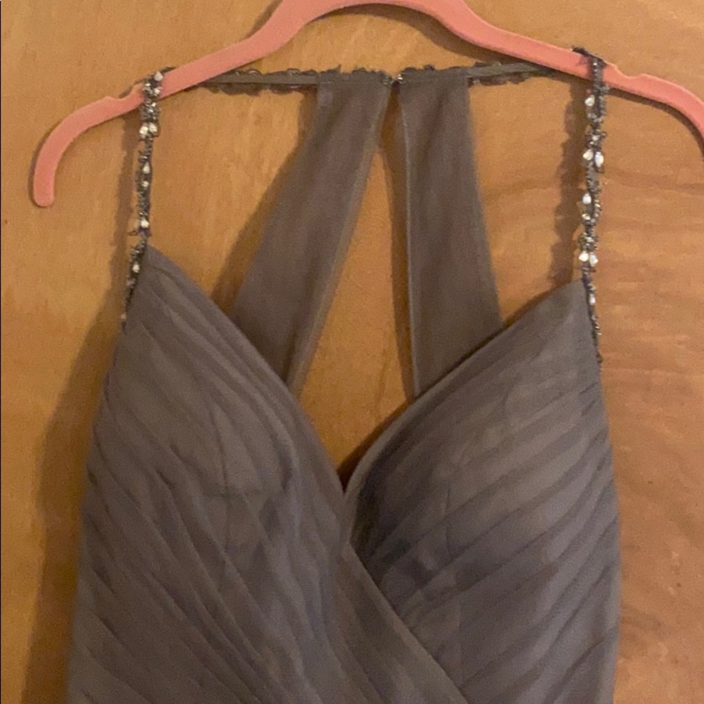 Grey prom dress